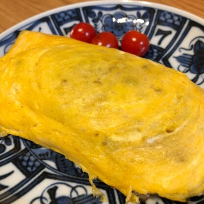 フライパンが小さくてご飯少し入れすぎましたが何とか上手に包めました！ありがとうございます(*^^*)